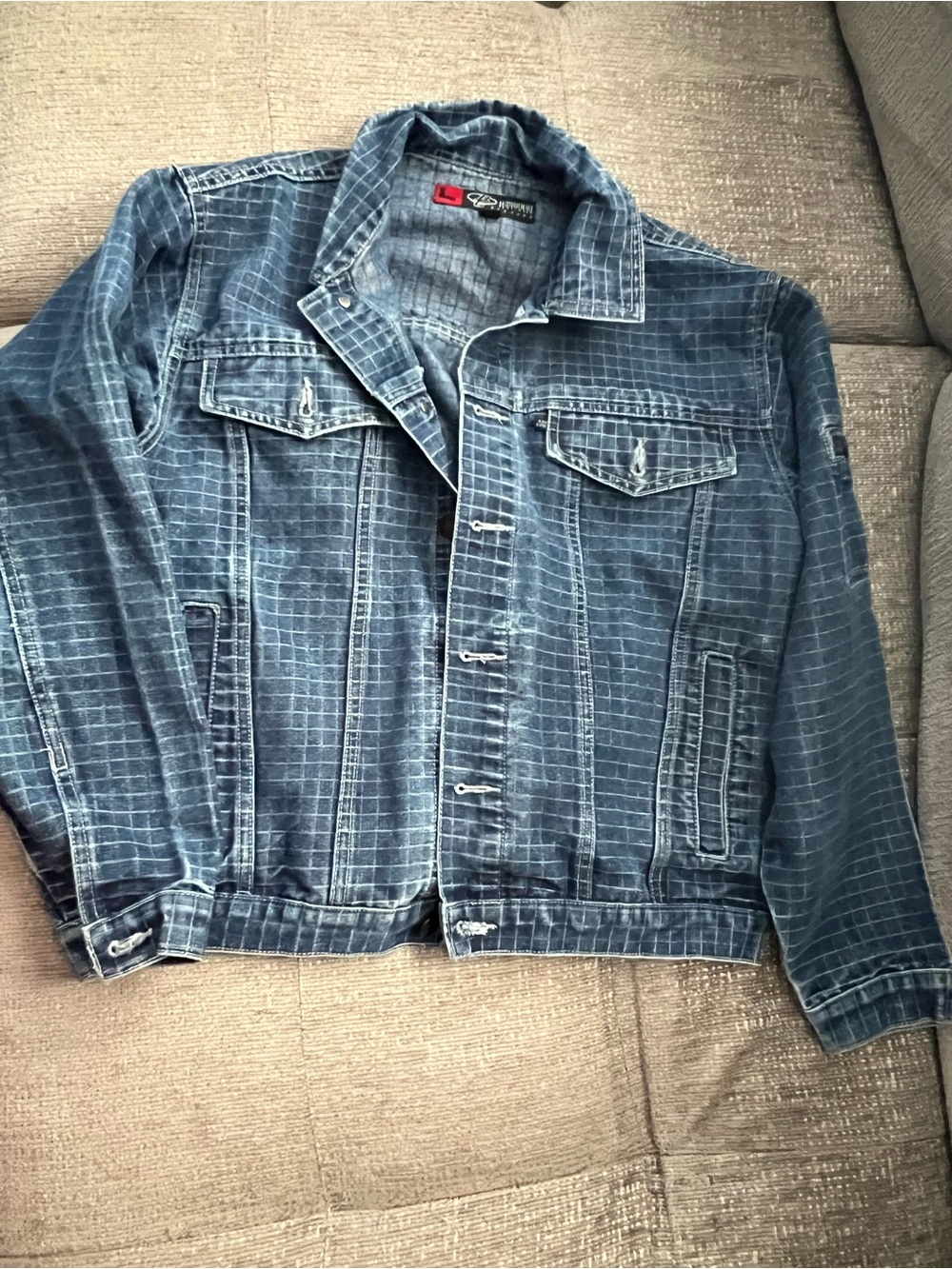 vintage Barcode denim jacket. M1